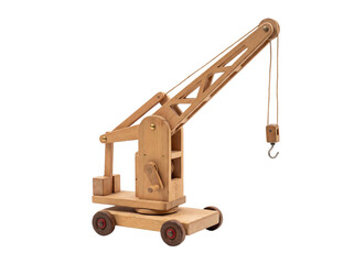 Wooden Toy Crane Construction Vehicle © Frodo