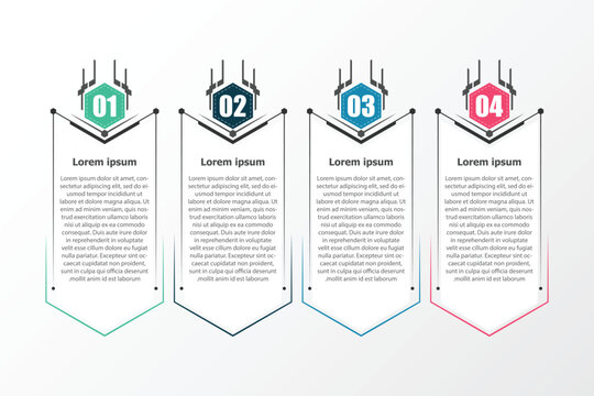 This simple infographic, primarily designed using hexagons, presents details in bullet points, covering 4 topics in total.
