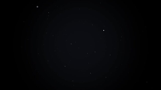 Abstract background featuring slowly drifting glowing particles in deep dark space floating particles night sky star field dust particles soft light