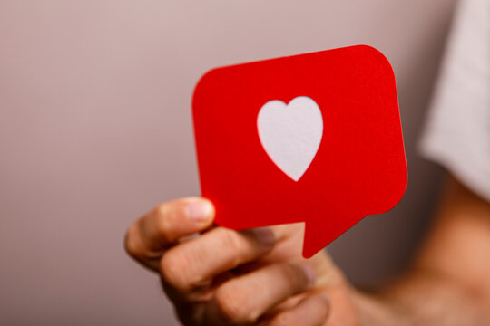 This image symbolizes online appreciation, feedback, and social media engagement.