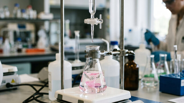 Burette Acid Base Titration Endpoint Color Indicator Transition