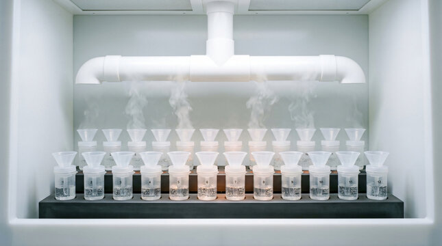 Trace Chemical Acid Digestion PFA Beakers Hot Block Workstation