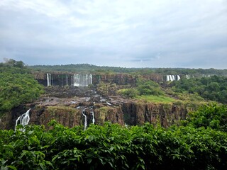 Fototapeta premium Views of the Iguacu Waterfall on the Brasilian Side