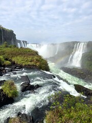 Fototapeta premium Views of the Iguacu Waterfall on the Brasilian Side