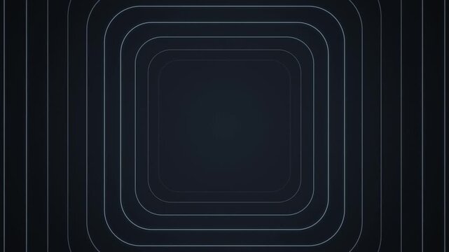 Minimalist geometric square concentric layers design in dark theme