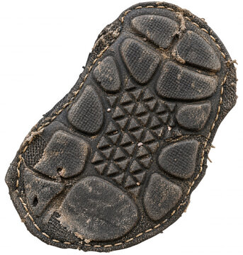 Worn dog bootie sole swatch Isolated Transparent PNG