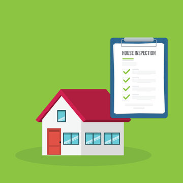 House inspection and Survey Clipboard Concept
