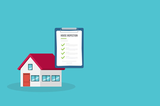 House inspection and Survey Clipboard Concept