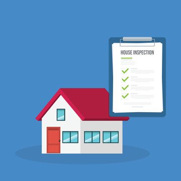 House inspection and Survey Clipboard Concept