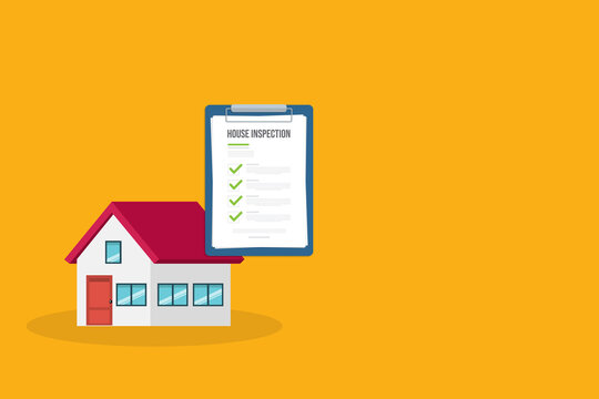 House inspection and Survey Clipboard Concept