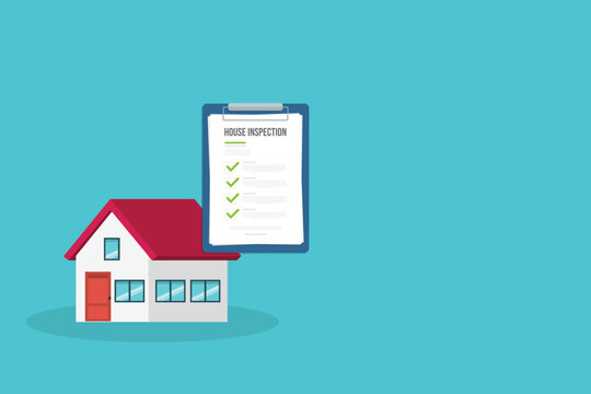 House inspection and Survey Clipboard Concept