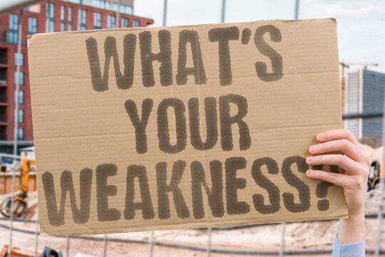 "What's your weakness?" Dreaded interview classic. INTERVIEW. WEAKNESS. ANSWER. NERVES. HIRING.