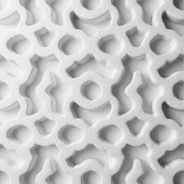 Abstract White Parametric Organic Texture