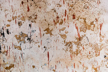 old wall texture with peeling paint and warm tones © Nacho