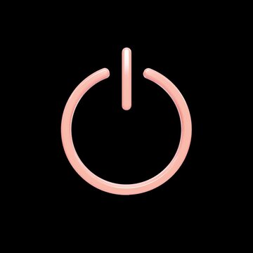 Seamlessly repeating grid of four glowing power buttons on a sleek black background, pulsing softly with a warm orange light in a loop of technology, electrical power, and control interfaces