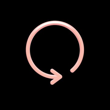 Four glowing pink loading progress circle icons spinning smoothly clockwise simultaneously against a dark black background in a clean minimalist design loop layout motion graphics