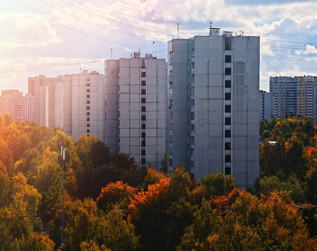Second hand realty during autumn season architecture