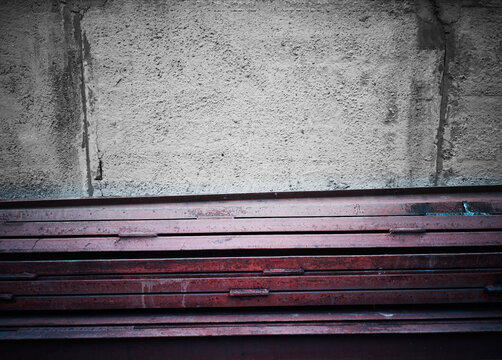 Rusty steel panels urban vintage backdrop