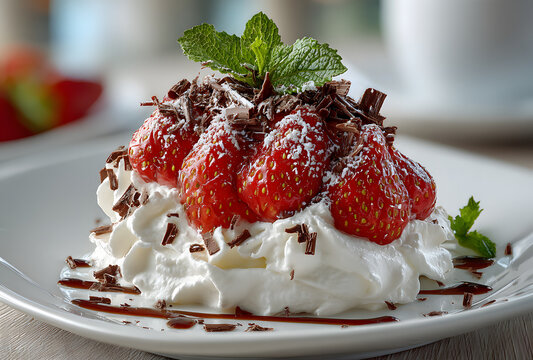 Morango do Amor. Strawberry of Love brazilian dessert food.