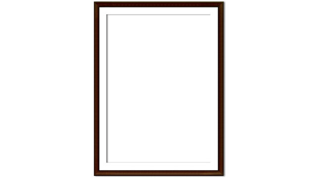 picture frame, photo frame, wooden frame, brown frame, wood frame, minimal frame, frame PNG, PNG