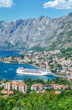 Outstanding picturesque view on Kotor Bay in Montenegro