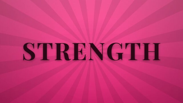 Pink October kinetic text with flipping tiles and zoom transitions in wine and rose pink