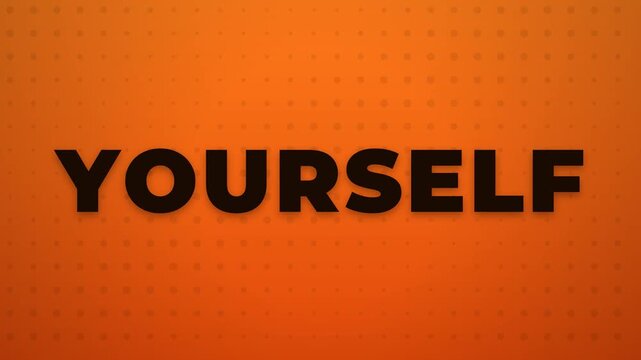 Singles Day shop till midnight kinetic text with blinds and zoom transitions in brown and orange