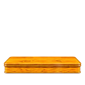 Traditional Wooden Palki Base Platform Isolated on Transparent Background