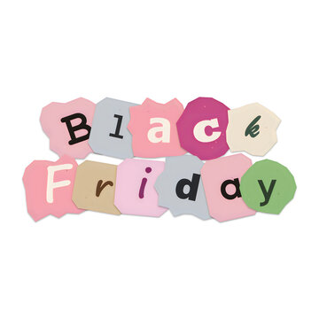 Bright colorful friday text celebration design
