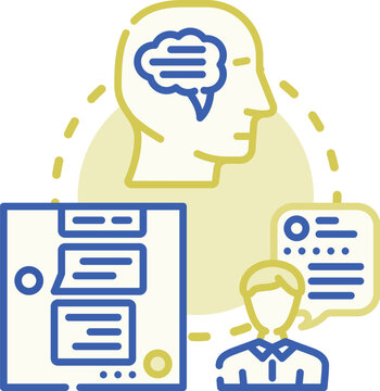 Comments and replies concept. Message comment, remark exchange, opinion answer icon vector illustration