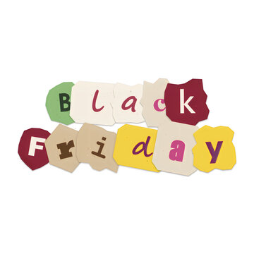 Colorful wooden block letters spelling friday