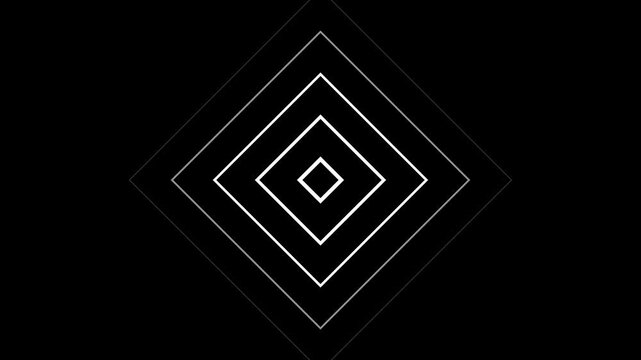 minimal geometric diamond frame animation.