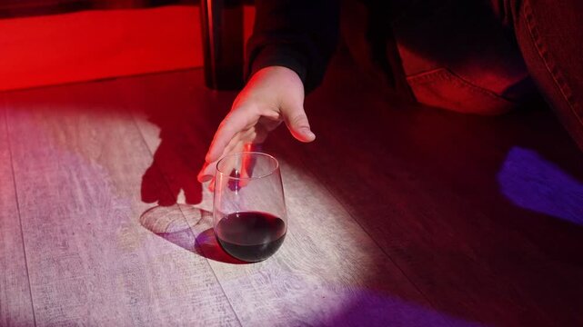 man alcoholic social problems concept sitting refusal of alcohol