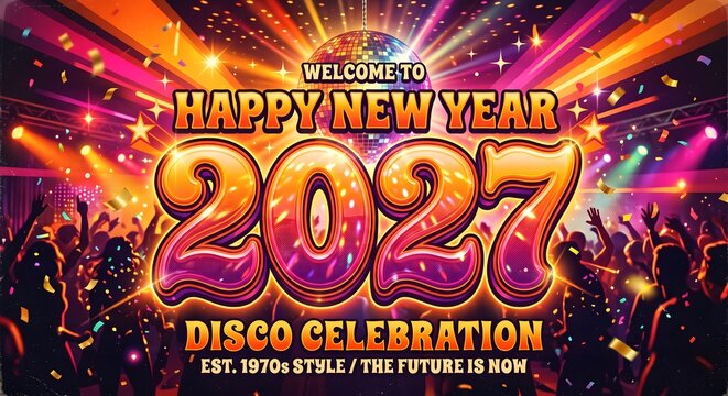 2027 old fasion new year celebration
