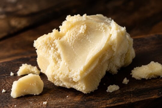 Pure Ghee On Rustic Wooden Board Close Up Food Photography, Clarified Butter Spread, Culinary Ingredient, Organic Dairy Product For Cooking Baking, Healthy Fat Source, Traditional Melted Butter, Kitch