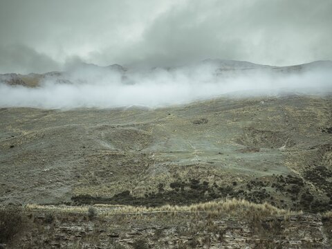 Landscape in the Andean highlands, Curipata, Peru