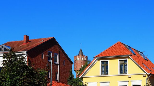 the historic german city of eutin 4k video