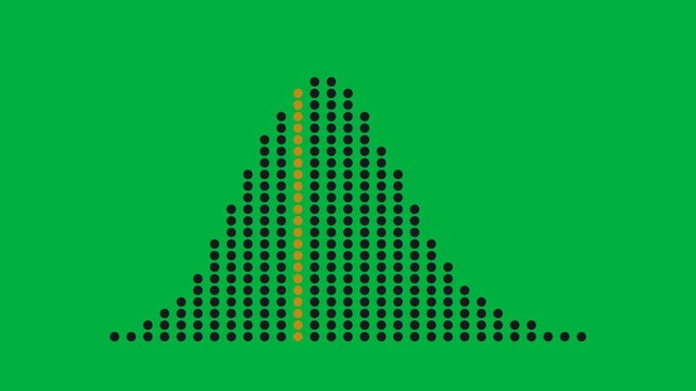 Animated Dot Histogram With Sweeping Highlighted Bar