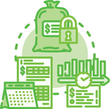 Financial managers evaluating budget reports, optimizing spending, and implementing cost saving strategies to prevent inefficiencies while ensuring secure financial management