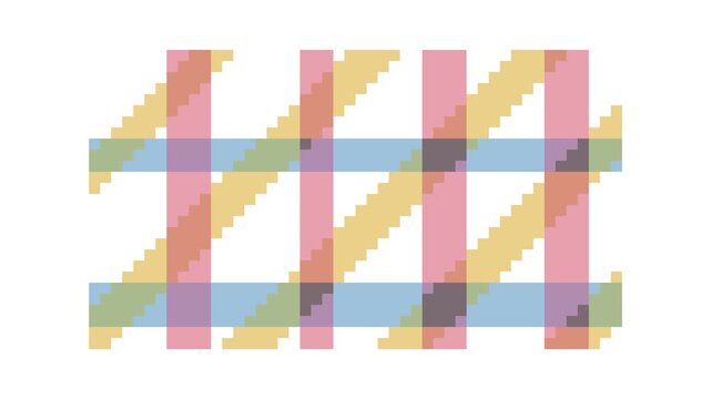 Animated Pastel Lattice Pattern With Diagonal Bands