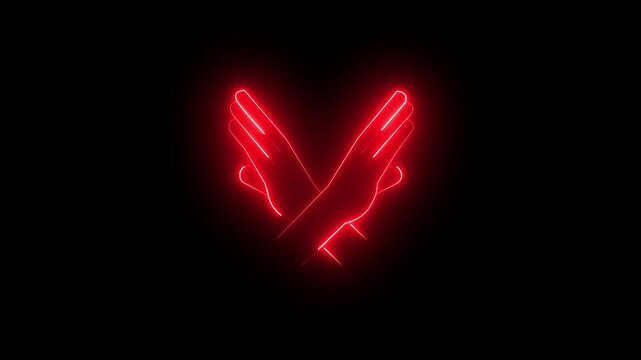Play button icon with stock footage video asset label on dark background for media interface