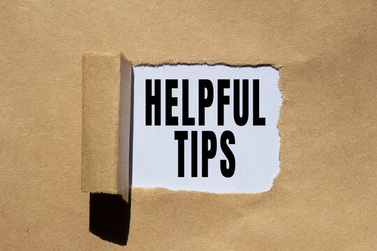 HELPFUL TIPS text concept photo