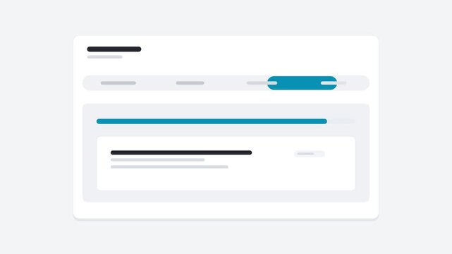 Animated Website Loading Bar With Skeleton Placeholders