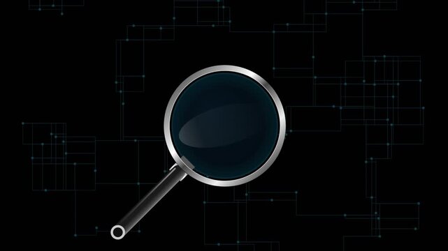 magnifying glass on the screen