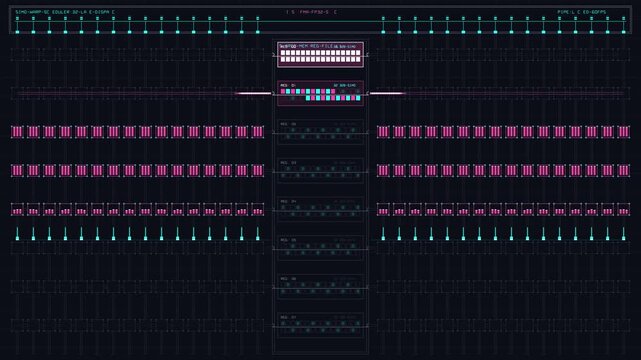 High-Performance GPU Shader Pipeline SIMD Execution Grid Motion Background - 4K 60fps Infinite Loop