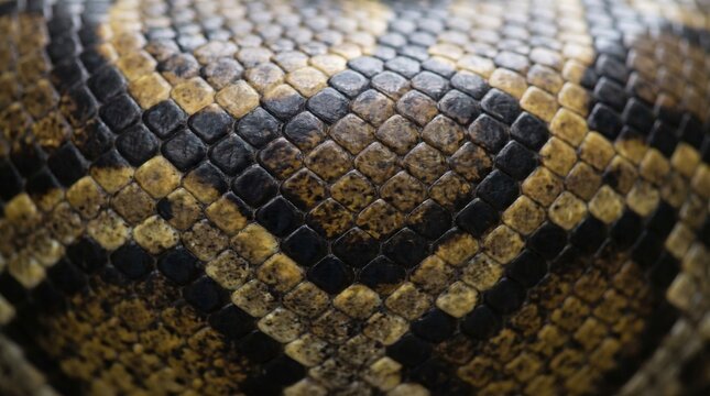 Close up macro photography of python snake scales texture