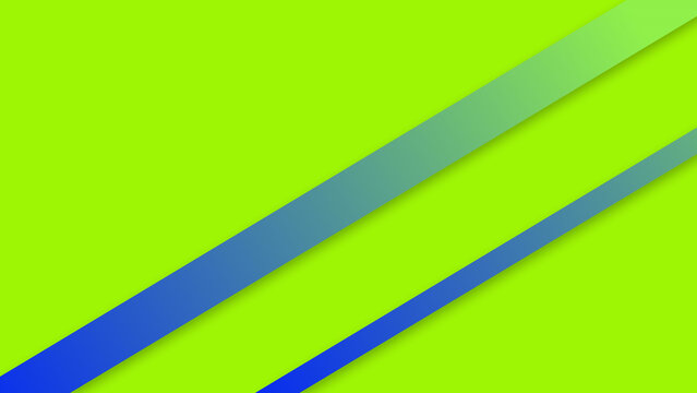 Vibrant lime green background with blue diagonal stripes, modern geometric abstract wallpaper, minimalist lime and teal graphic design for presentation