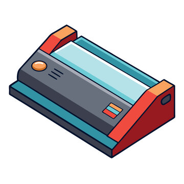 illustration of laminator isolated on white background  