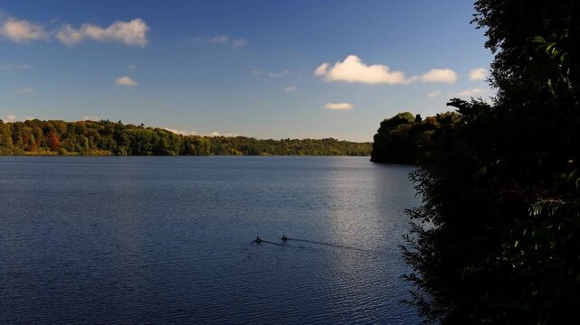 the big lake of eutin germany 4k video