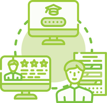 Illustration displaying the crucial role of digital credential information and data processing in optimizing website performance metrics and user experience for business